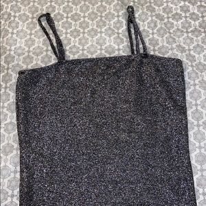 Sparkling black and grey tanktop